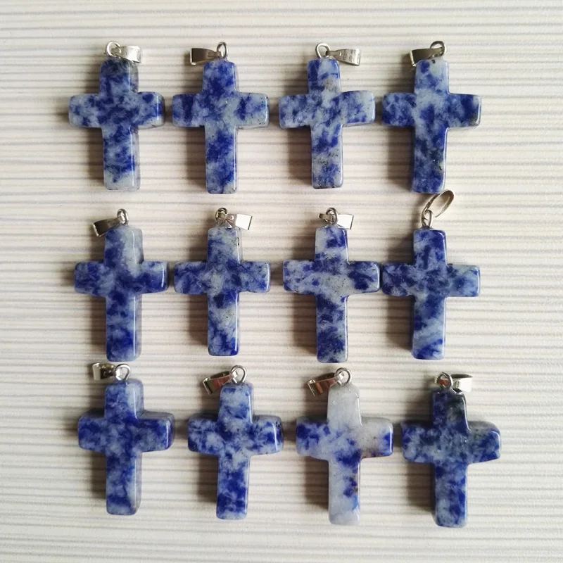 Wholesale 50PCS Natural Blue and white porcelain stone Pendants charm cross pendant for jewelry necklace making Free shipping
Wholesale 50PCS Natural Blue and white porcelain stone Pendants charm cross pendant for jewelry necklace making Free shipping
