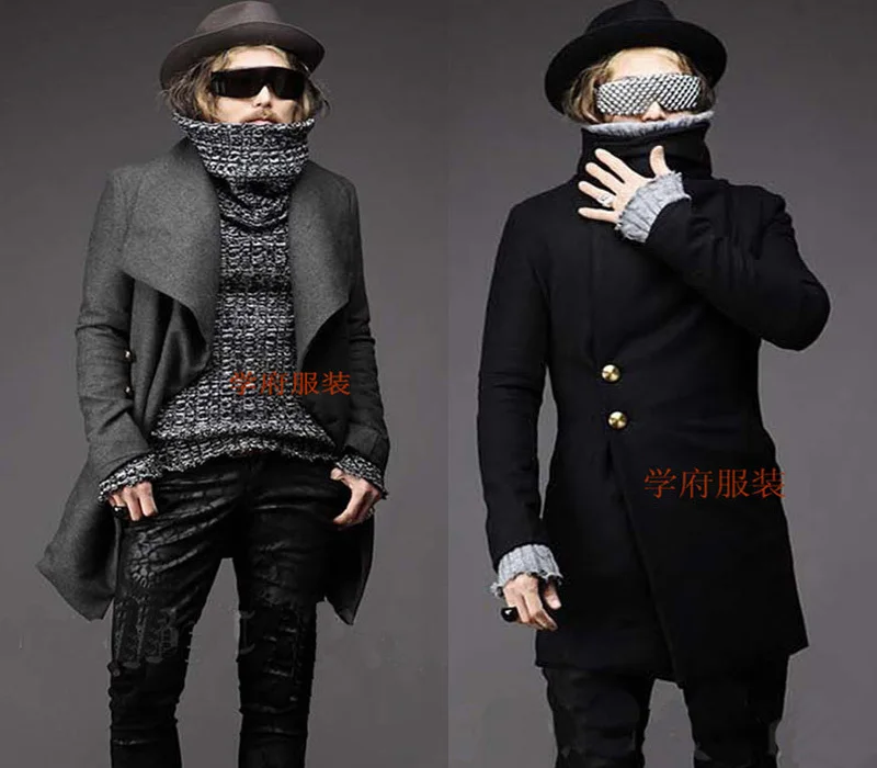 Plus Size ! S-XXL autumn and winter men's brand personality front fly large lapel metal buckle slim wool coat wool available
Plus Size ! S-XXL autumn and winter men's brand personality front fly large lapel metal buckle slim wool coat wool available