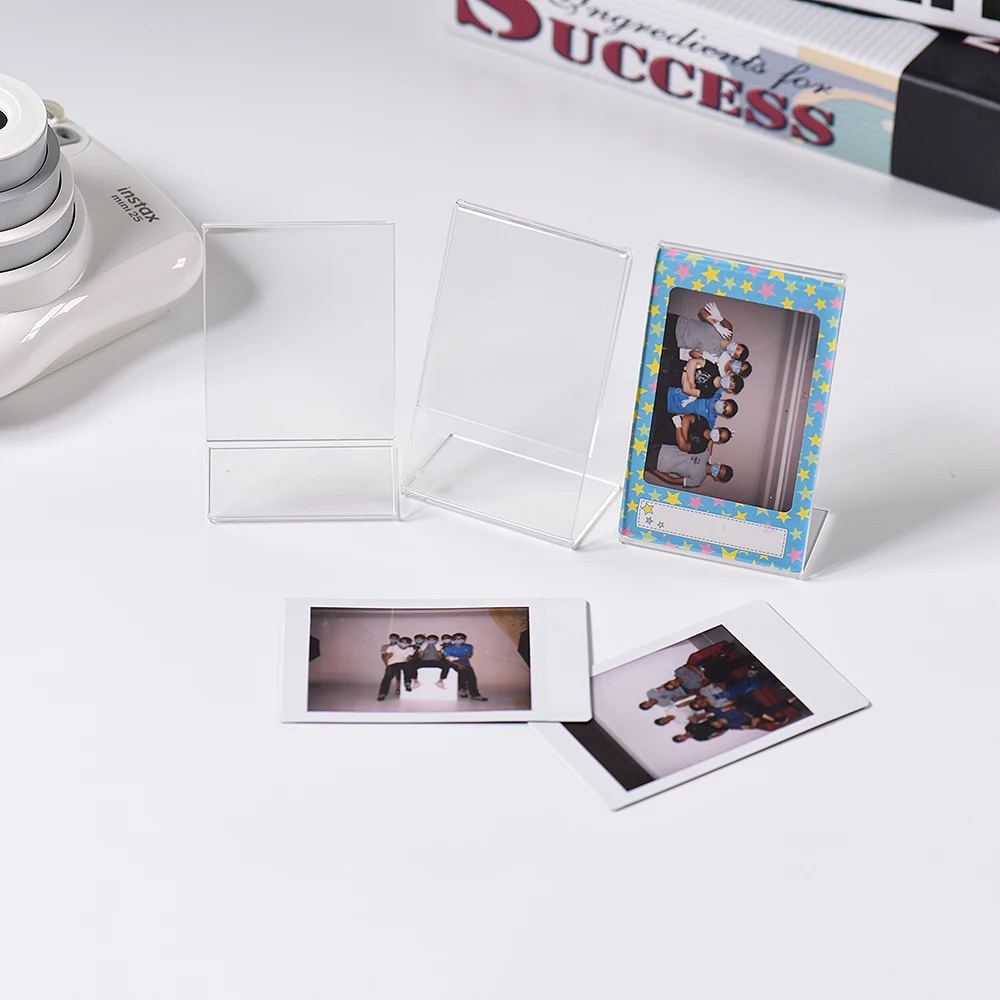 3 шт Andoer "l-образная фоторамка прозрачная мини подставка для Fujifilm Instax Mini 8 + 70 7s 90 25