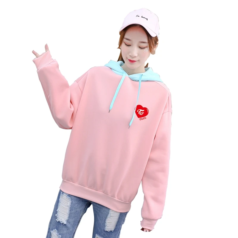 Harajuku Women's Oversized hoodie Patchwork Long Sleeve Sweatshirt Pink Kpop TWICE Letter Printed Pullover Top y2k Woman clothes
Harajuku Women's Oversized hoodie Patchwork Long Sleeve Sweatshirt Pink Kpop TWICE Letter Printed Pullover Top y2k Woman clothes
