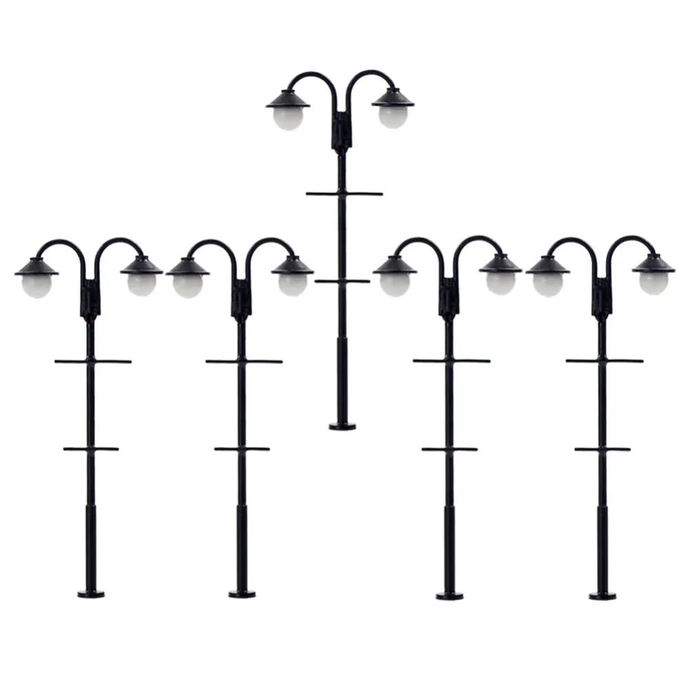 5pcs Model Train 1:87 Street Lights HO Scale Lamp Post LEDs 65mm Miniature Double Heads Warm White LYM60
5pcs Model Train 1:87 Street Lights HO Scale Lamp Post LEDs 65mm Miniature Double Heads Warm White LYM60
