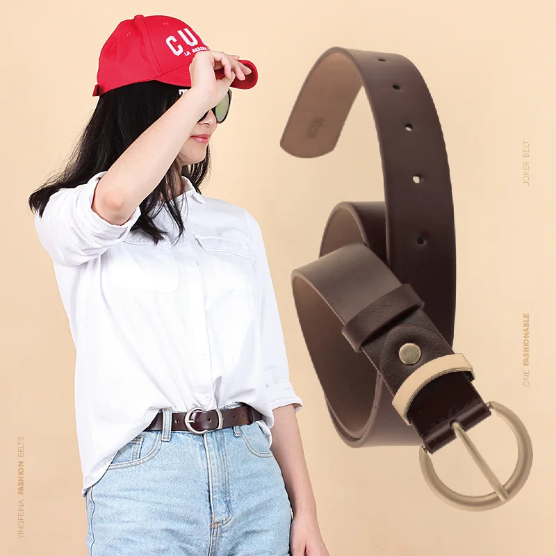 Women Imitation Leather Belt Alloy Round Pin Buckle Black Width Belt New Style Personality Student Sweet Retro Women Belts
Women Imitation Leather Belt Alloy Round Pin Buckle Black Width Belt New Style Personality Student Sweet Retro Women Belts