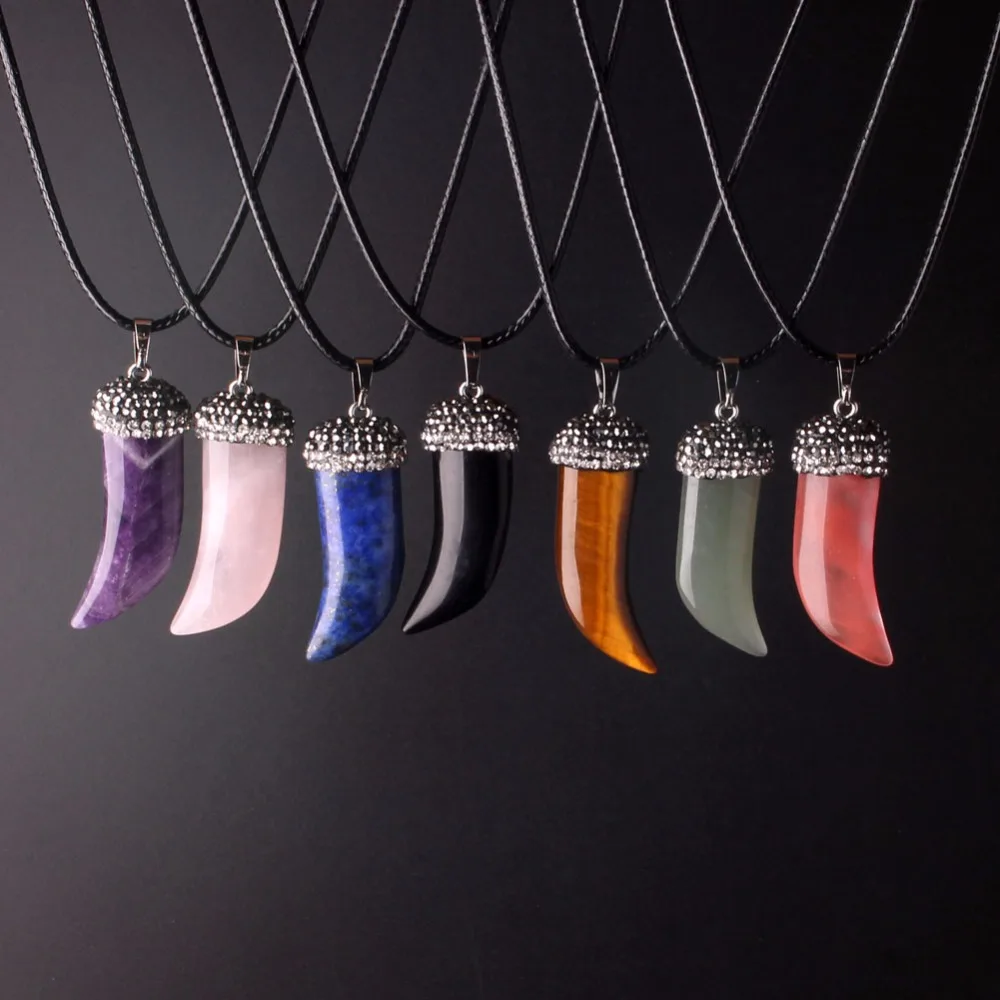 12pcs/lot Agates Natural Stone Pave with Black Zircon Boho Pendant Elephant Tusk Bull Horn New Moon Pendants Machete Charms Free
12pcs/lot Agates Natural Stone Pave with Black Zircon Boho Pendant Elephant Tusk Bull Horn New Moon Pendants Machete Charms Free