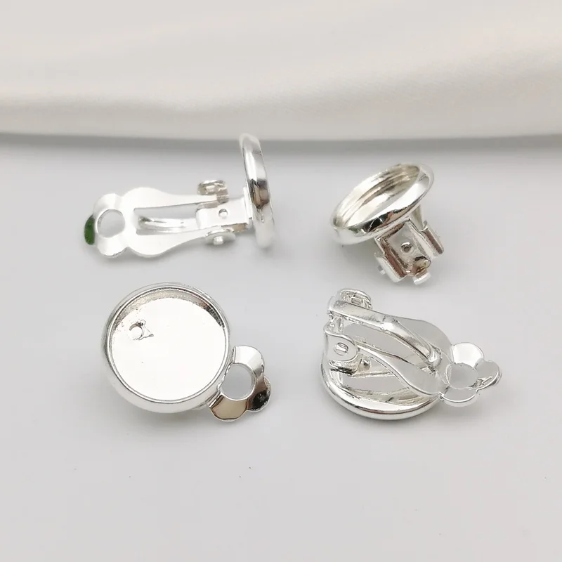 50pcs/lot 10-12-14-16-18MM Copper Silver Color Round Cameo Blank Earring Clip Earrings Settings DIY Earring Jewelry Findings
50pcs/lot 10-12-14-16-18MM Copper Silver Color Round Cameo Blank Earring Clip Earrings Settings DIY Earring Jewelry Findings
