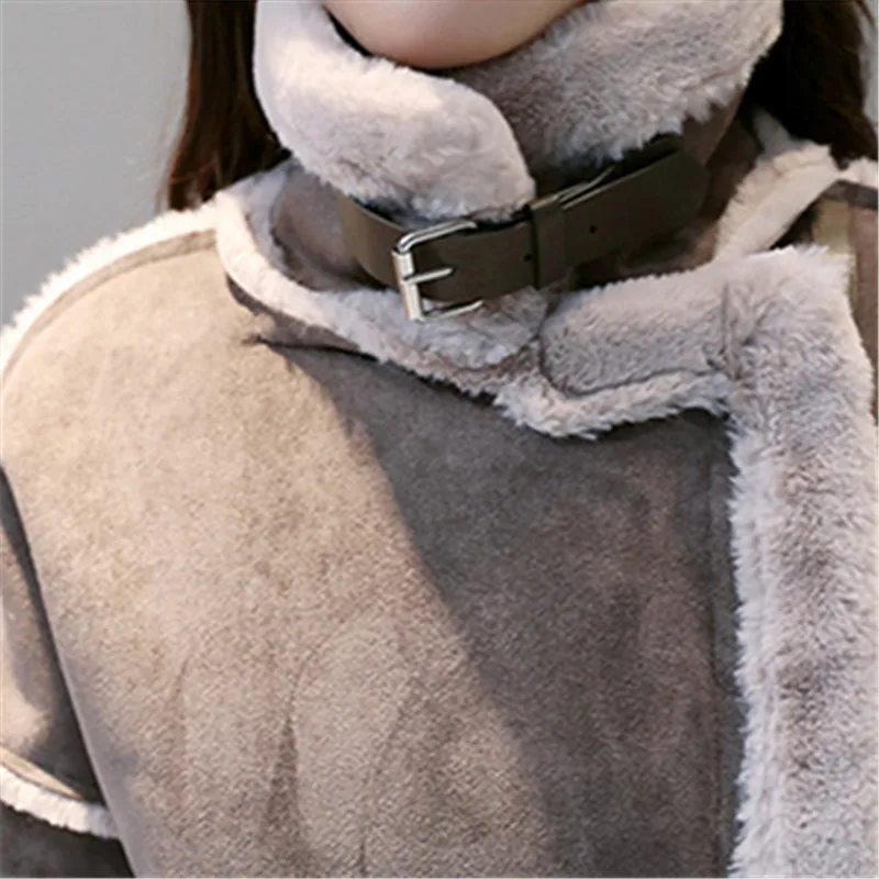 New Women Suede Leather Coats Long Side Zipper Parka Female Winter Jackets Ladies Faux Sheepskin Windbreakers Overcoat ABC004
New Women Suede Leather Coats Long Side Zipper Parka Female Winter Jackets Ladies Faux Sheepskin Windbreakers Overcoat ABC004
