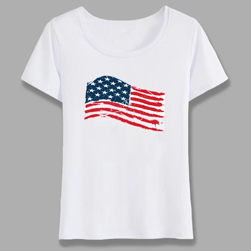 Summer Tops USA Flag Women T Shirt American Flag Tshirt Fans Nostalgia United States Flag Style T-shirts For Girl Shirt
Summer Tops USA Flag Women T Shirt American Flag Tshirt Fans Nostalgia United States Flag Style T-shirts For Girl Shirt