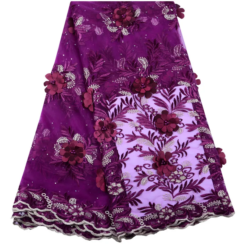 Latest Nigerian Laces Fabrics Embroidery 3D African Laces Fabric For Wedding Dress African French Tulle Lace With Beads 1473B
Latest Nigerian Laces Fabrics Embroidery 3D African Laces Fabric For Wedding Dress African French Tulle Lace With Beads 1473B