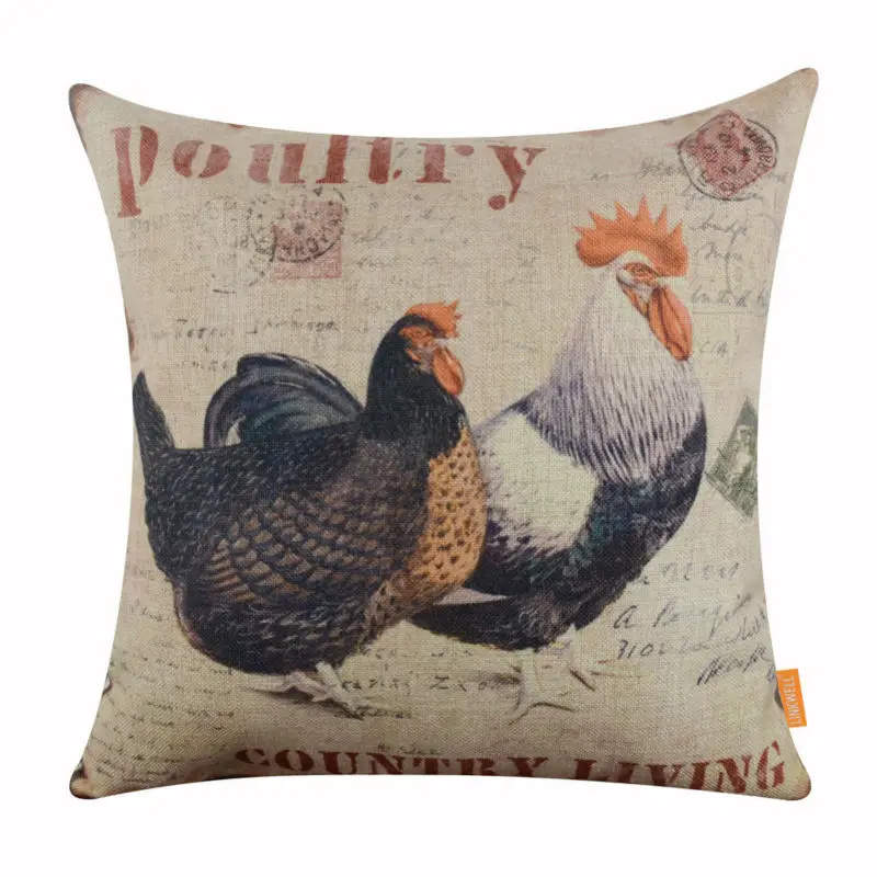 LINKWELL Decorative Burlap Cushion Cover in Cock Hen Farm's Life Country Life 45X45cm 1 Piece Sofa Home Decor Throw Pillow Case
LINKWELL Decorative Burlap Cushion Cover in Cock Hen Farm's Life Country Life 45X45cm 1 Piece Sofa Home Decor Throw Pillow Case