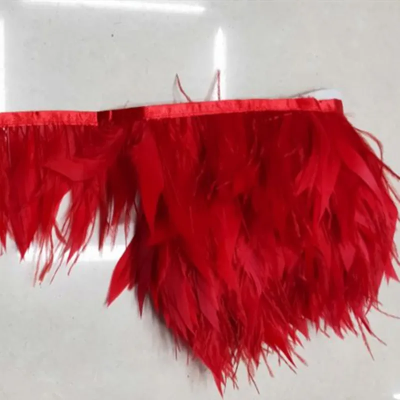 1Yards red Natural Turkey and Ostrich Feather Ribbon 10-15cm/4-6 inch For weddings Dress/Craft Supplies Decoration
1Yards red Natural Turkey and Ostrich Feather Ribbon 10-15cm/4-6 inch For weddings Dress/Craft Supplies Decoration