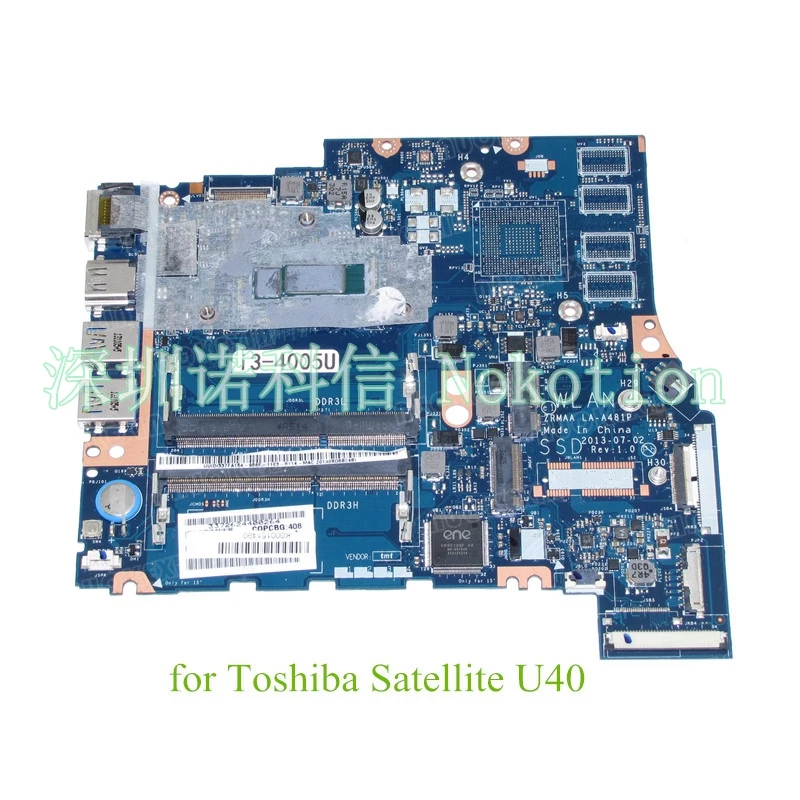 Материнская плата NOKOTION MB K000151490 ZRMAA для ноутбука toshiba Satellite U40 M40 M45 14 дюймов SR1EK LA-A481P
Материнская плата NOKOTION MB K000151490 ZRMAA для ноутбука toshiba Satellite U40 M40 M45 14 дюймов SR1EK LA-A481P