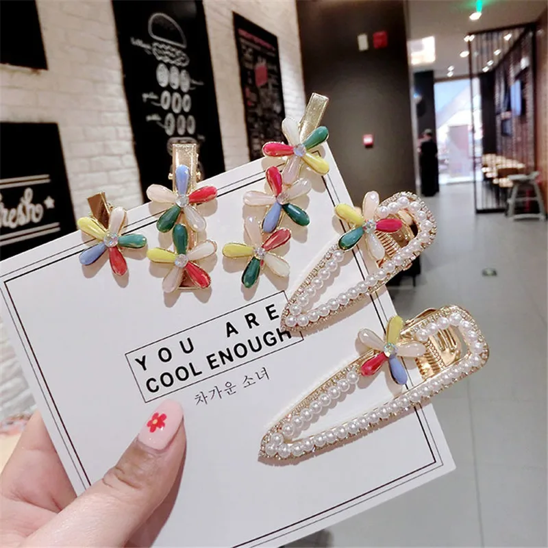 Women Pearl Hair Clip Snap Hair Barrette Stick Hairpin muliti color flower Hair Styling Accessories For Women Girls Dropshipping
Women Pearl Hair Clip Snap Hair Barrette Stick Hairpin muliti color flower Hair Styling Accessories For Women Girls Dropshipping