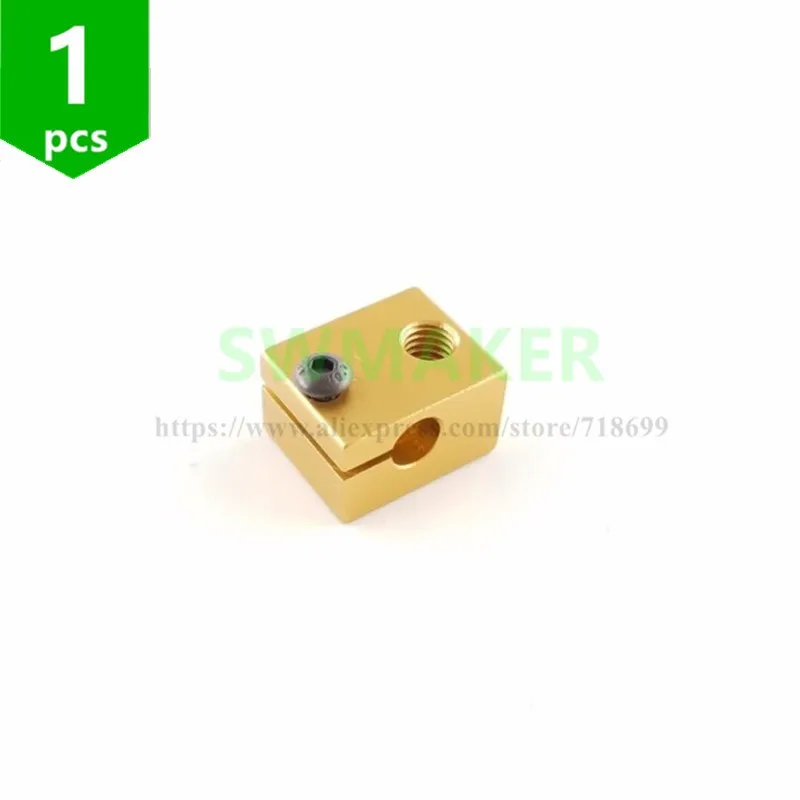 1pcs New type V6 all metal extruder dedicated heating aluminum block sandblasting Oxidation Gold for 3D printer parts
1pcs New type V6 all metal extruder dedicated heating aluminum block sandblasting Oxidation Gold for 3D printer parts
