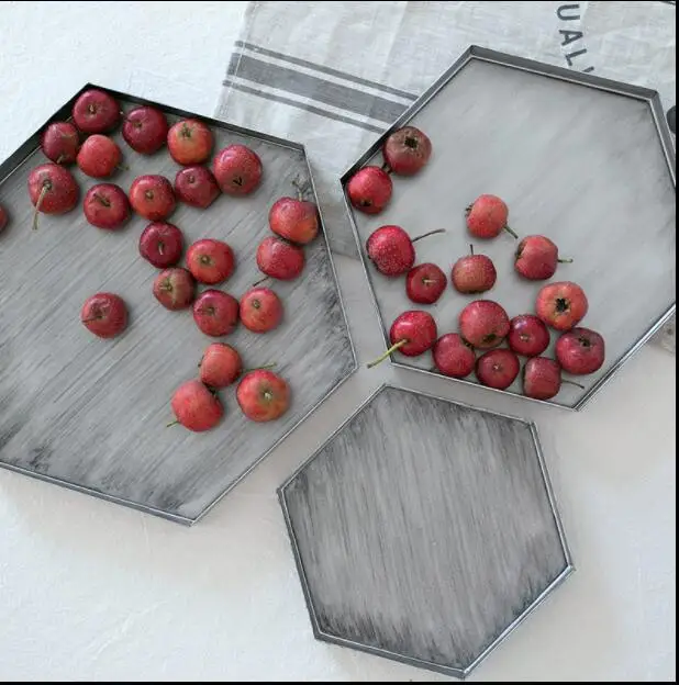 retro silver hexagon metal sevring tray storage trays decorative tray silver tray objetos decorativos for table storage TYTP028
retro silver hexagon metal sevring tray storage trays decorative tray silver tray objetos decorativos for table storage TYTP028