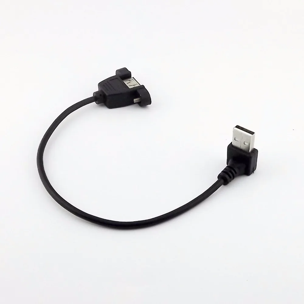 10pcs USB 2.0 A Female Panel Mount to USB A Male Down Angle Plug Extension Cable 25cm
10pcs USB 2.0 A Female Panel Mount to USB A Male Down Angle Plug Extension Cable 25cm