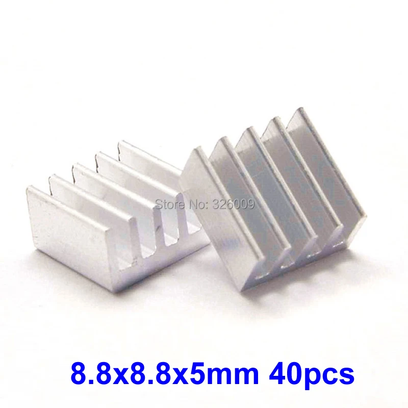 40 шт. теплоотвод из экструдированного алюминия 8 8x8 8x5 мм|aluminum heatsink|extruded aluminum