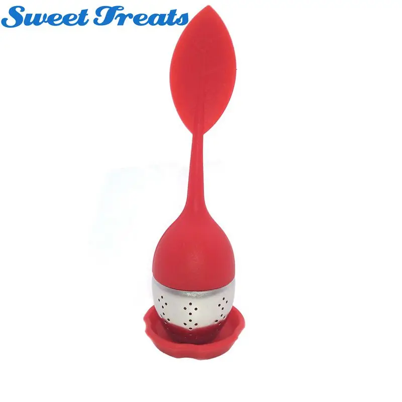 Силиконовый ситечко для заваривания чая в форме листьев 5 цветов|silicone tea infuser|tea