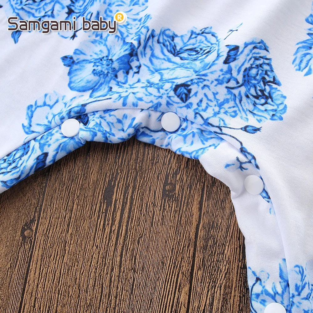 SAMGAMI BABY 2019 Rompers Cottons Newborn Girls Clothes Floral Print Summer Clothing Toddler Kids Sleeveless Backless Jumpsuits
SAMGAMI BABY 2019 Rompers Cottons Newborn Girls Clothes Floral Print Summer Clothing Toddler Kids Sleeveless Backless Jumpsuits