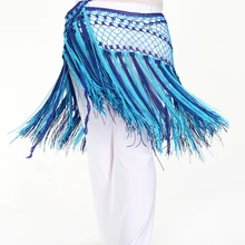 Belly Dance Costumes Hip Scarf Belly Dance Hip Scarf Belly Dance Belt Mermaid Argentina Two-color Short-fringed Shawls