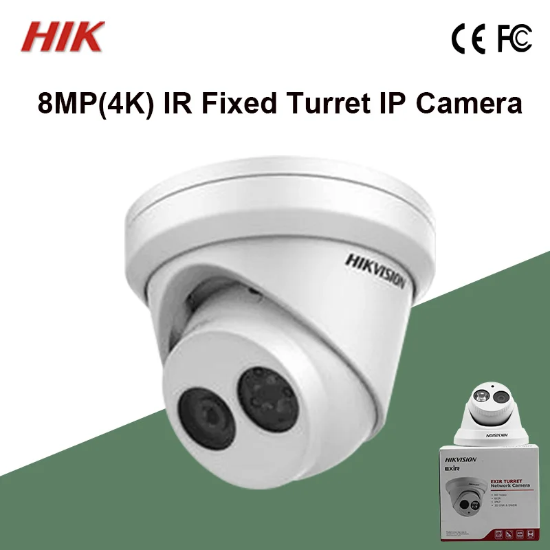 Оригинальная Интернациональная купольная камера Hik 8MP с револьверным куполом H.265