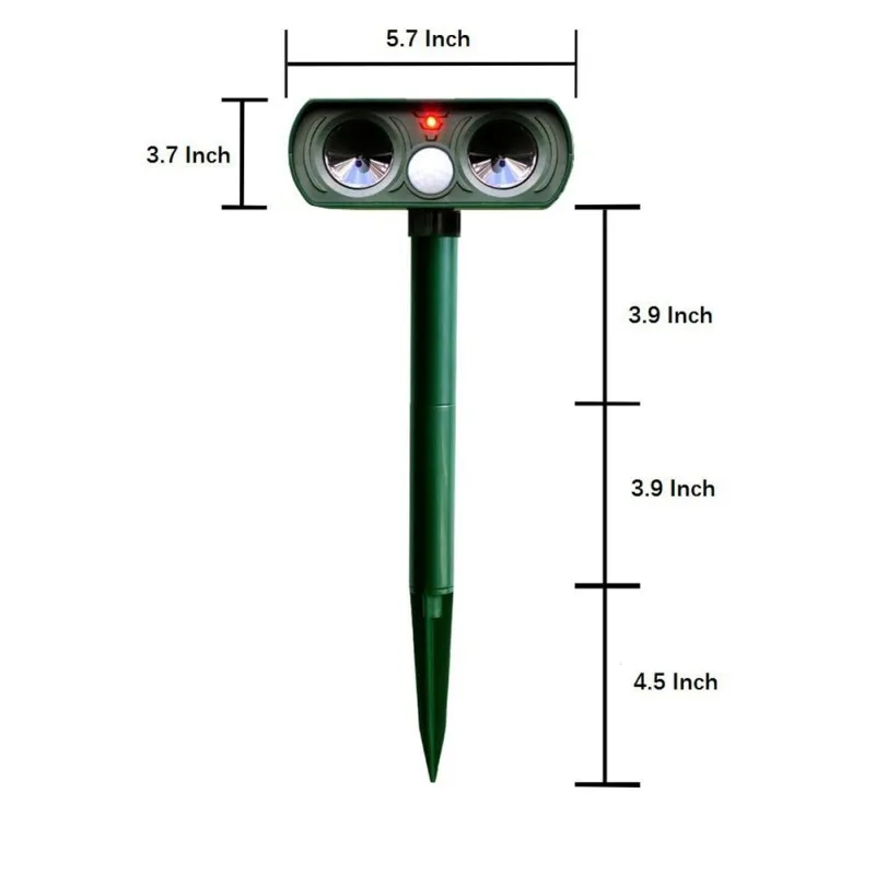 Outdoor Waterproof Solar Power Ultrasonic Animal Pest Mouse Repeller PIR Sensor Garden Cat Dog Fox Repellent Keep Animals Away
Outdoor Waterproof Solar Power Ultrasonic Animal Pest Mouse Repeller PIR Sensor Garden Cat Dog Fox Repellent Keep Animals Away