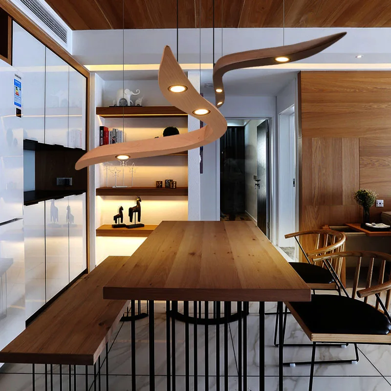 Solid Wood Modern pendant light Chinese Japanese Nordic creative minimalist living room dining 3Heads wooden pendant lamp
Solid Wood Modern pendant light Chinese Japanese Nordic creative minimalist living room dining 3Heads wooden pendant lamp