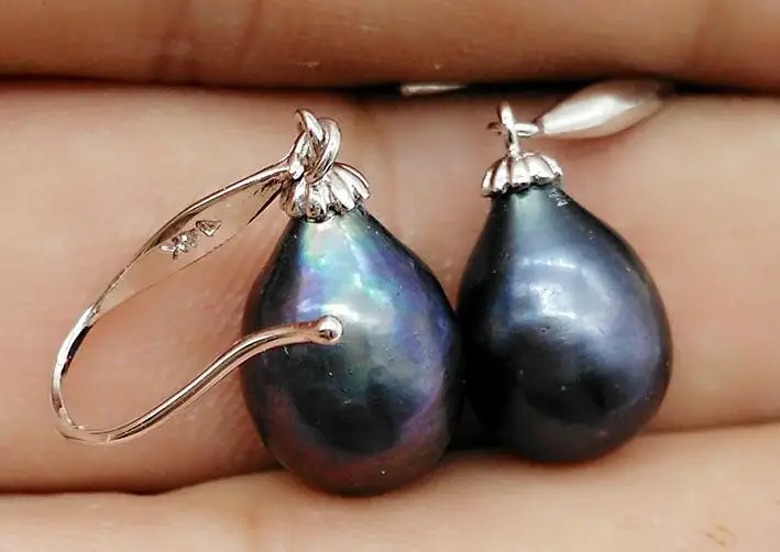 Free shipping HOT PERFECT 10-12 MM AAA+ BLACK tahitian Dripping PEARLS EARRING 925silver
Free shipping HOT PERFECT 10-12 MM AAA+ BLACK tahitian Dripping PEARLS EARRING 925silver