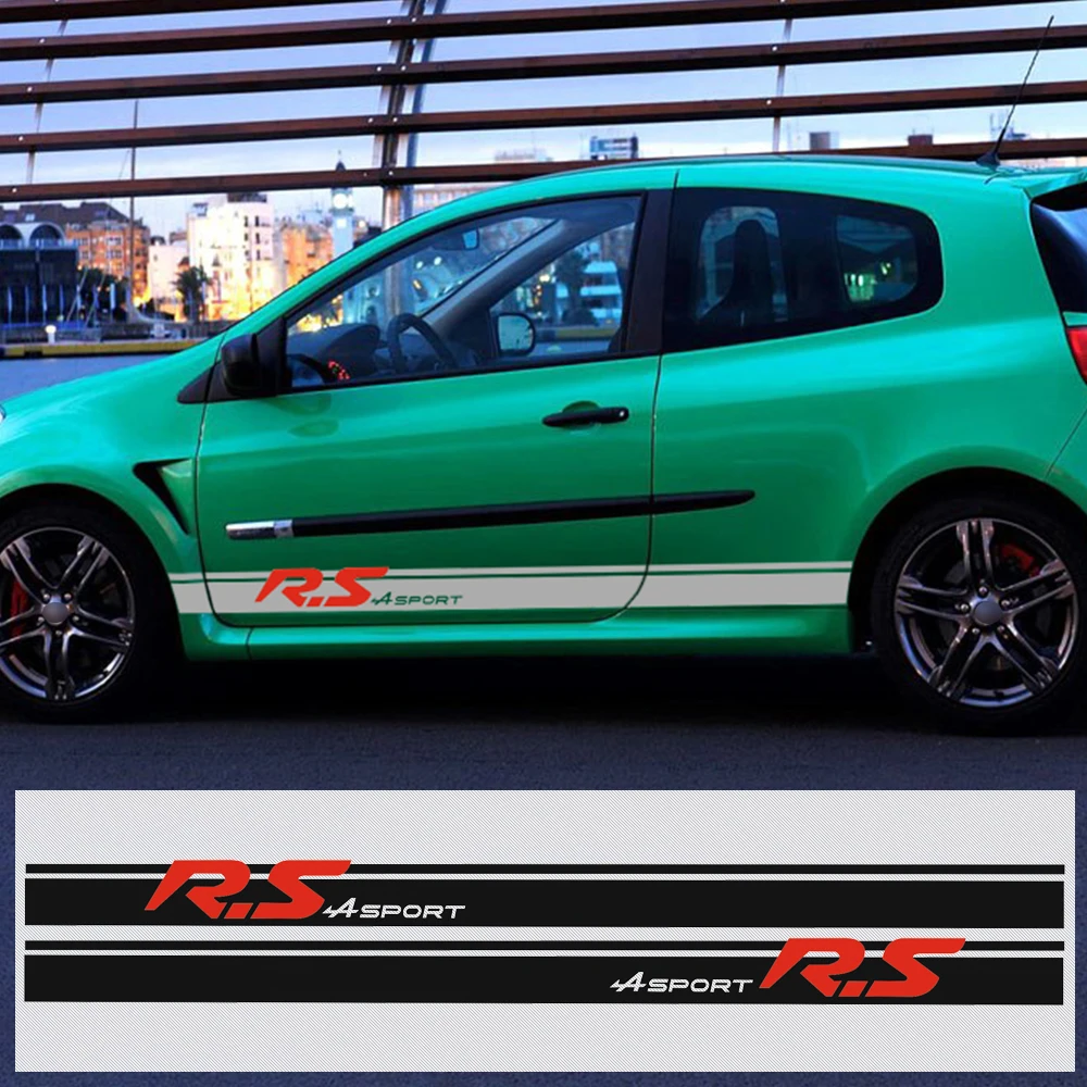 Car Styling Racing Side Stripe Skirt Decal Body Sticker for Renault Sport Clio Campus Megane Logan Fluence Accessories
Car Styling Racing Side Stripe Skirt Decal Body Sticker for Renault Sport Clio Campus Megane Logan Fluence Accessories