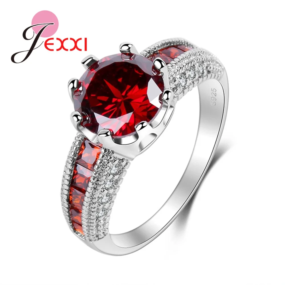 Fashion Red Crystal Wedding Rings For Bride 925 Sterling Silver Jewelry Women CZ Rhinestone Engagement Anniversary Ring
Fashion Red Crystal Wedding Rings For Bride 925 Sterling Silver Jewelry Women CZ Rhinestone Engagement Anniversary Ring