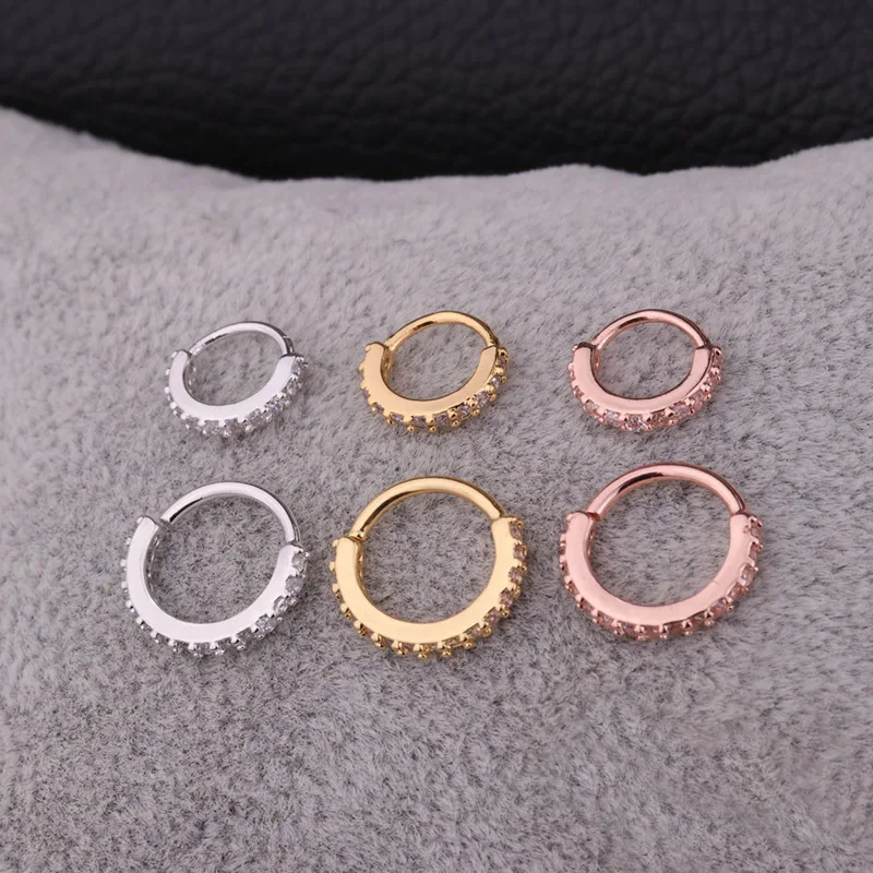 1PC Vintage CZ Nose Rings Daith Piercings Nose Earrings Septum Piercing Body Jewelry
1PC Vintage CZ Nose Rings Daith Piercings Nose Earrings Septum Piercing Body Jewelry