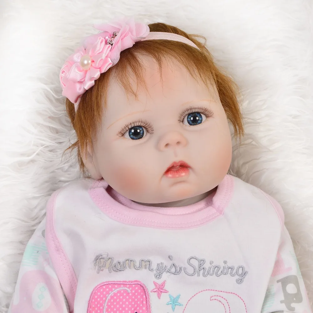 

Полностью силиконовые куклы Новорожденные, 57 см, реалистичные куклы для новорожденных девочек, подарок на день рождения для ребенка, реалис...