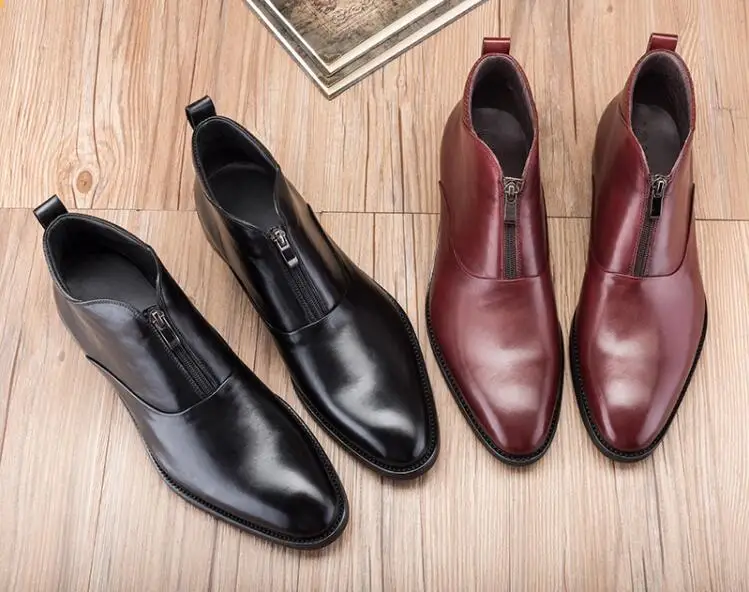 Men's ankle boots dress shoes slip on genuine leather handsome comfortable retro spring boots zip flats roman boots casual shoes
Men's ankle boots dress shoes slip on genuine leather handsome comfortable retro spring boots zip flats roman boots casual shoes