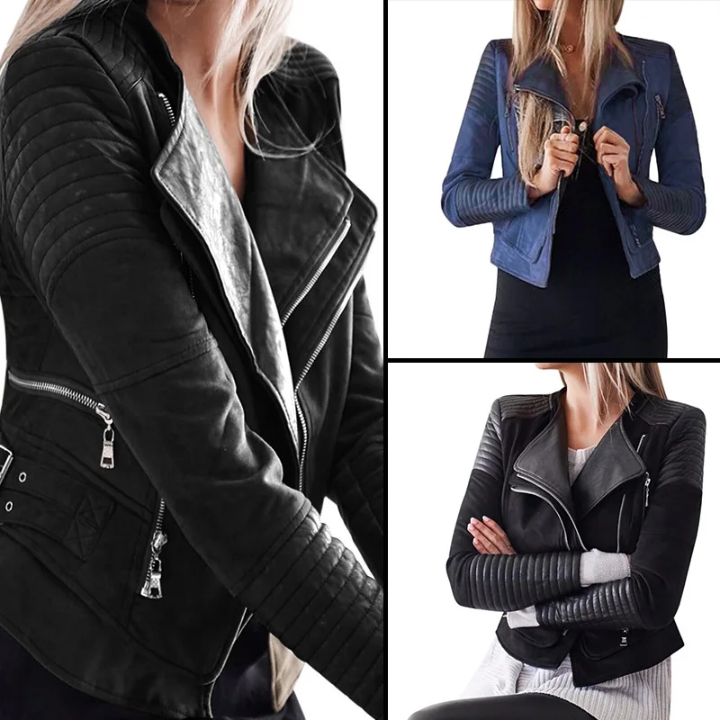 New Hot Women PU Faux Leather Basic Jackets Plus Size 3XL Lady Autumn Winter Black Motorcycle Fashion Zippers Coats Streetwear
New Hot Women PU Faux Leather Basic Jackets Plus Size 3XL Lady Autumn Winter Black Motorcycle Fashion Zippers Coats Streetwear