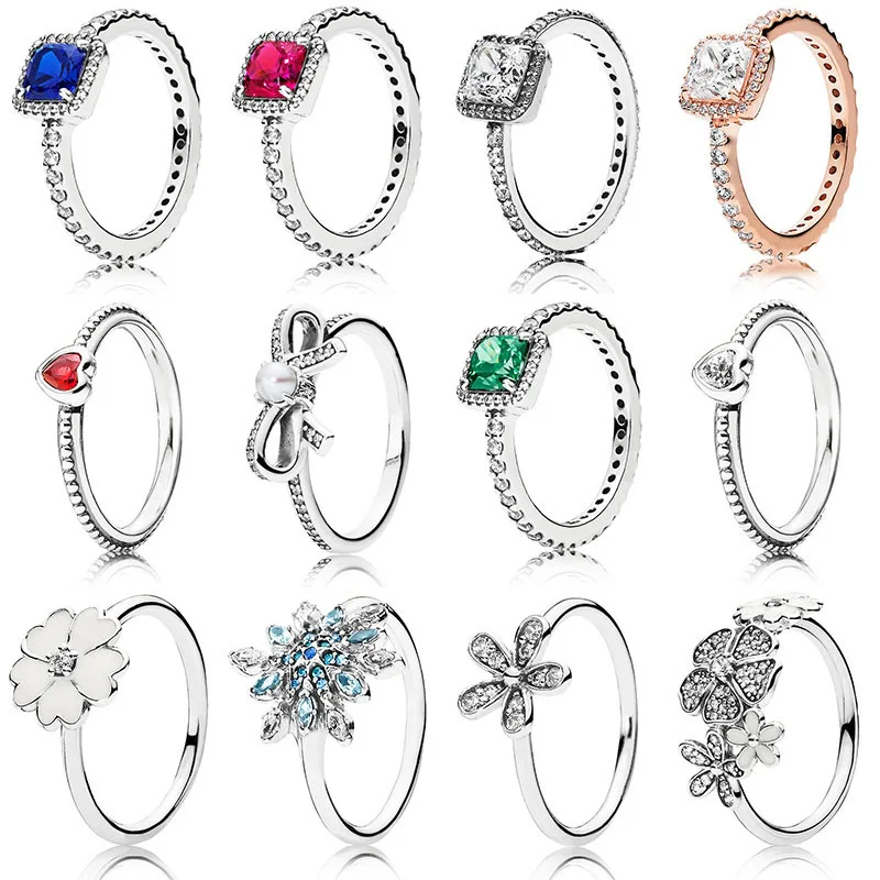 Classic Silver Color Rings With Love Heart Flower Daisy Crystal Wedding & Party Ring For Women Jewelry
Classic Silver Color Rings With Love Heart Flower Daisy Crystal Wedding & Party Ring For Women Jewelry