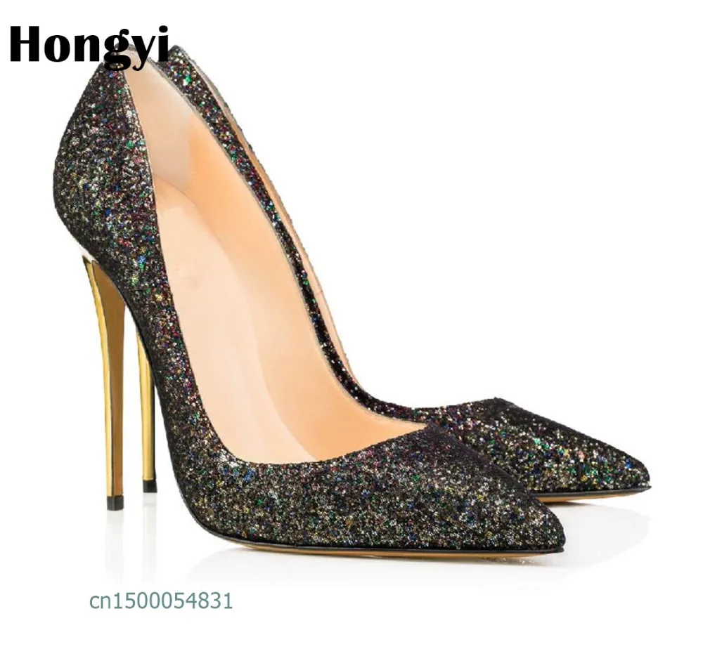 Hongyi New Bling Bling High Heels Shoes Women Pumps Pointed toe Woman Crystal Wedding Shoes 12cm heel big size
Hongyi New Bling Bling High Heels Shoes Women Pumps Pointed toe Woman Crystal Wedding Shoes 12cm heel big size