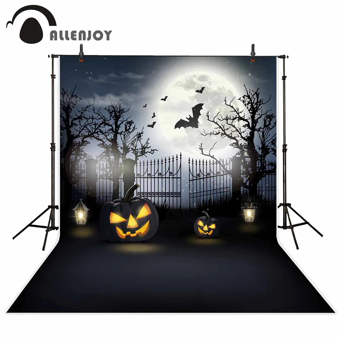 Allenjoy photo backdrops Bat tree pumpkin iron gate moon professional festival backdrop photographic customize photo props
Allenjoy photo backdrops Bat tree pumpkin iron gate moon professional festival backdrop photographic customize photo props