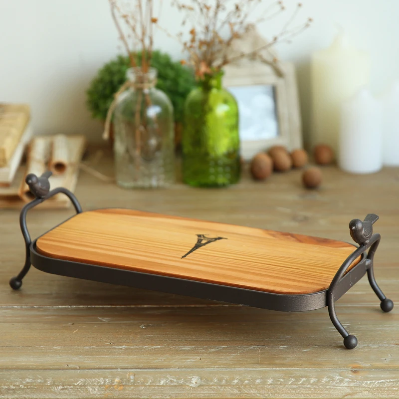 European Retro Old Ironwood bird oblong fruit tray tray handle creative Home Furnishing decoration decoration
European Retro Old Ironwood bird oblong fruit tray tray handle creative Home Furnishing decoration decoration