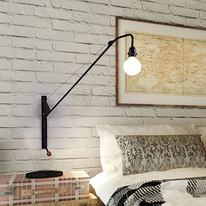 Black White Retro Loft Industrial Vintage Wall Lamps French Designer Rotating Sconce Wall Lights For Home Decoration
Black White Retro Loft Industrial Vintage Wall Lamps French Designer Rotating Sconce Wall Lights For Home Decoration