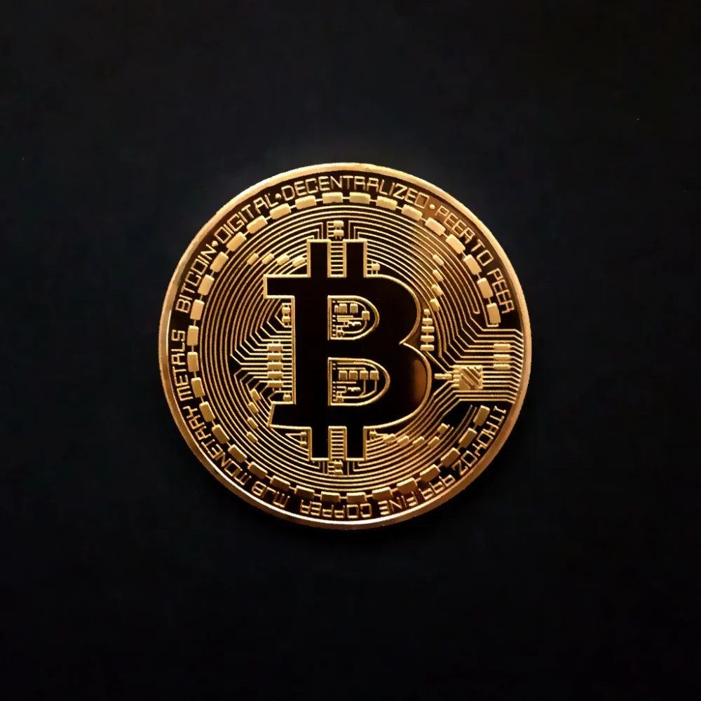 Позолоченная биткоиновая монета коллекционный подарок битная Casascius арт коллекция монет физические золотые