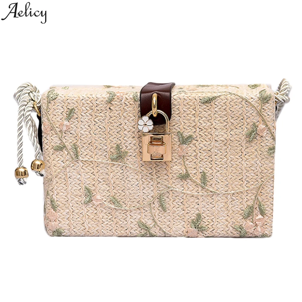 Женская сумка через плечо Aelicy маленькая винтажная сумка-мессенджер с цветочным