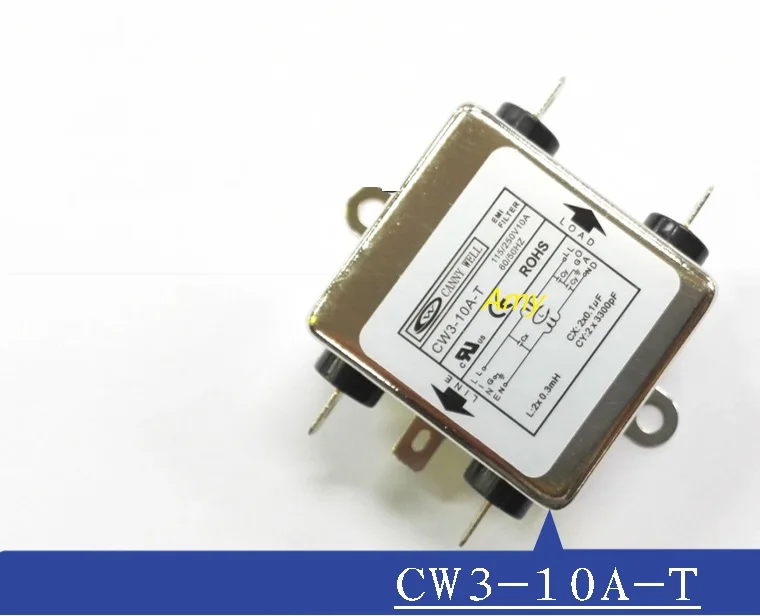 Мощный EMI фильтр CW3 6A 10A 20A T Однофазный AC 220V|emi filter|power emi filteremi power filter |