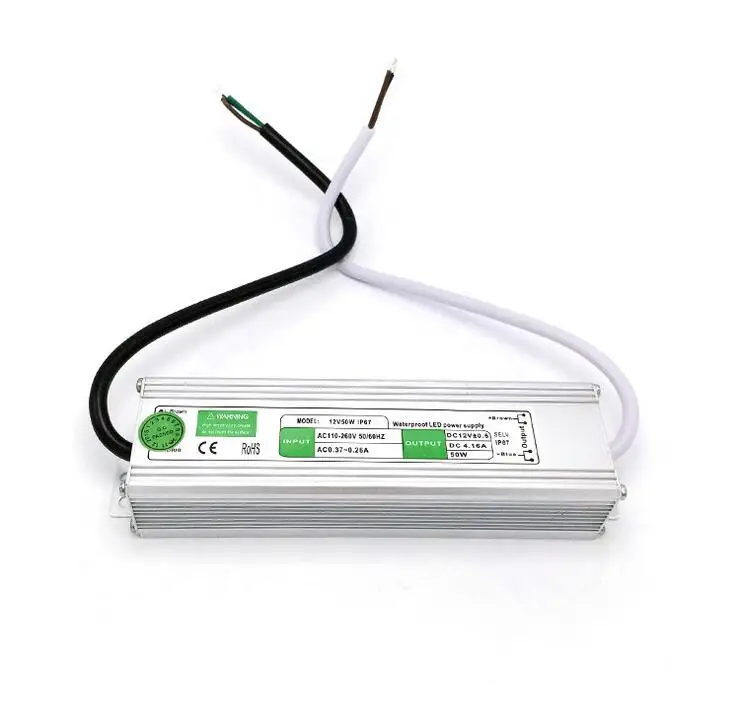12V 4.16A 50W Waterproof Driver Transformer Power Supply Strip Switch 110V/260V for CCTV Camera/LED/Monitor
12V 4.16A 50W Waterproof Driver Transformer Power Supply Strip Switch 110V/260V for CCTV Camera/LED/Monitor