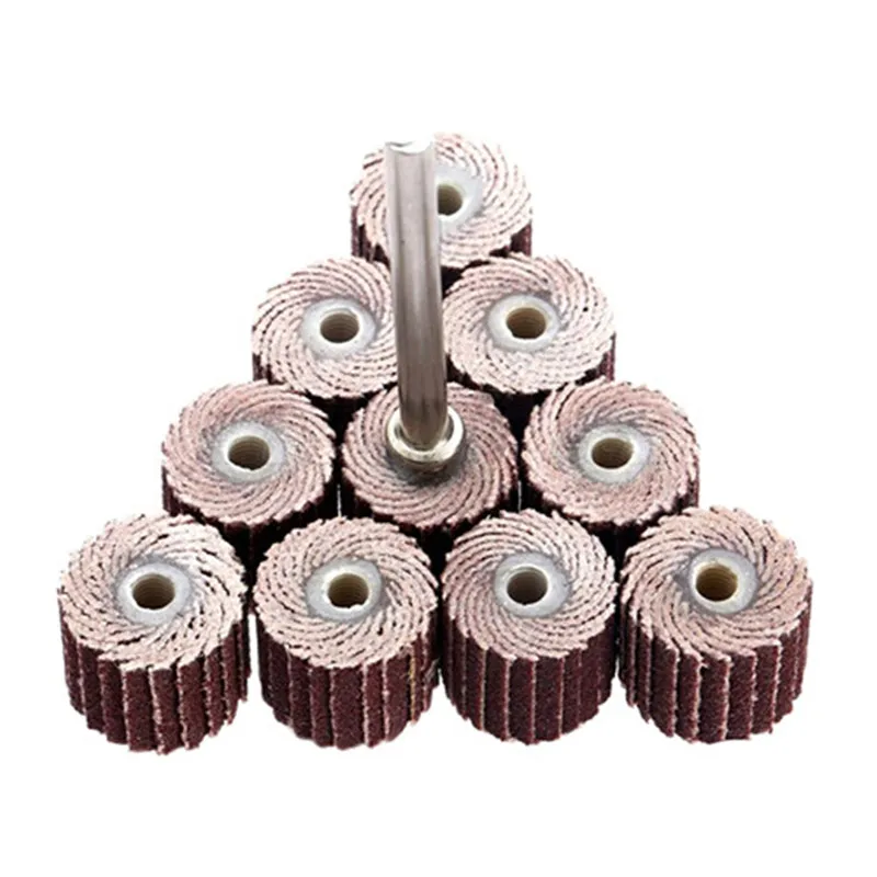 10Pcs Dremel Accessories Rotary Tool Grinding Buffing Sandpaper Flap Wheel Head+Mandrel for Rotary Mini Drill 240-Grit Free Ship
10Pcs Dremel Accessories Rotary Tool Grinding Buffing Sandpaper Flap Wheel Head+Mandrel for Rotary Mini Drill 240-Grit Free Ship