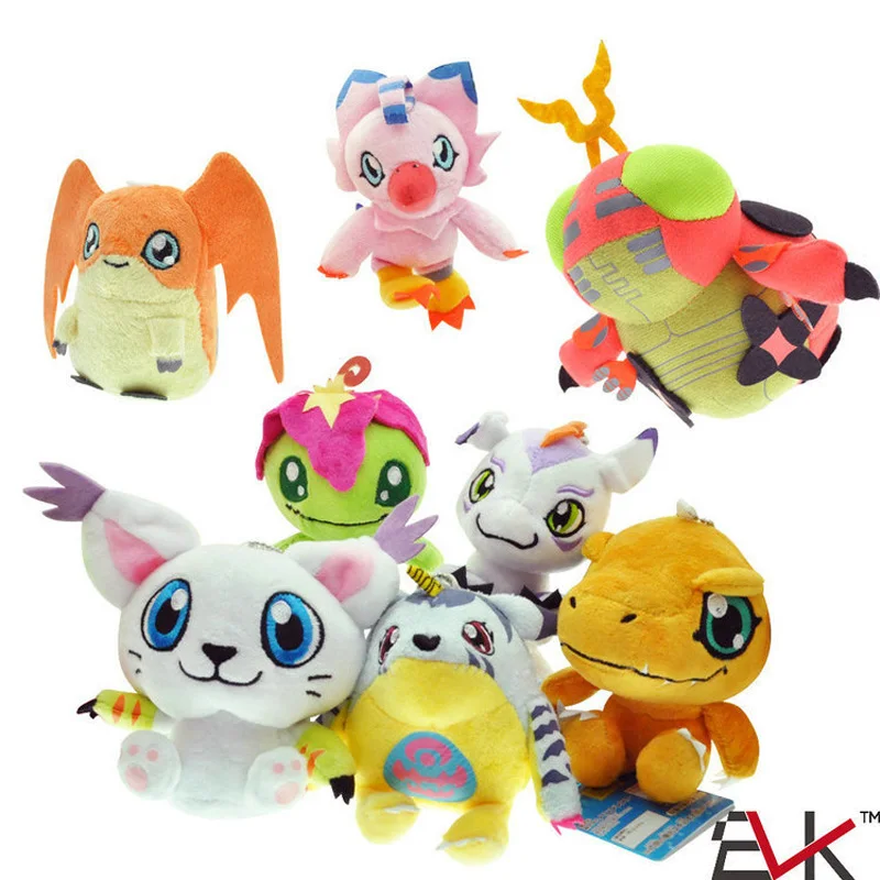 Digital Monster Plush Toys 12 cm Agumon Gabumon Gomamon Biyomon Palmon Patamon Stuffed Dolls for Kids Gift Pendant Key Christmas
Digital Monster Plush Toys 12 cm Agumon Gabumon Gomamon Biyomon Palmon Patamon Stuffed Dolls for Kids Gift Pendant Key Christmas