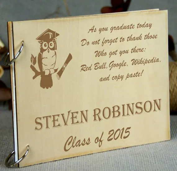 Personalized Graduation Guest Book, Memory - Autograph - Advice Book, Memorable Gift for a College or High School Graduate
Personalized Graduation Guest Book, Memory - Autograph - Advice Book, Memorable Gift for a College or High School Graduate