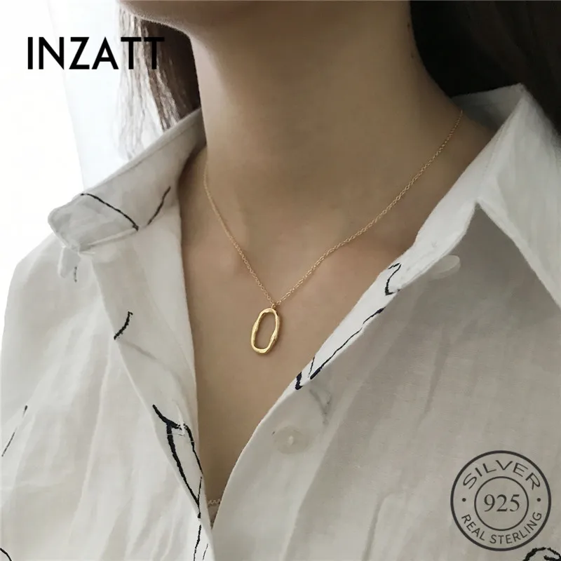 INZATT Real 925 Sterling Silver Irregular Geometric Pendant Necklace For Women Party 2018 Fashion Jewelry Punk Accessories gift
INZATT Real 925 Sterling Silver Irregular Geometric Pendant Necklace For Women Party 2018 Fashion Jewelry Punk Accessories gift