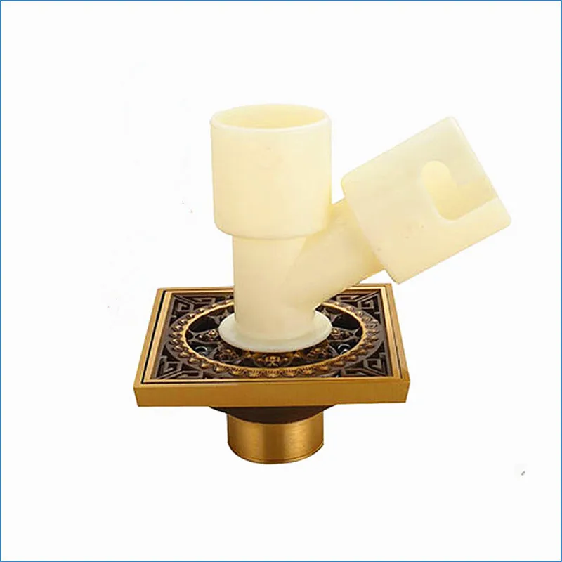 Washing machine drain to send double-pass,European-style carved ancient bronze deodorization floor drain,J14271
Washing machine drain to send double-pass,European-style carved ancient bronze deodorization floor drain,J14271