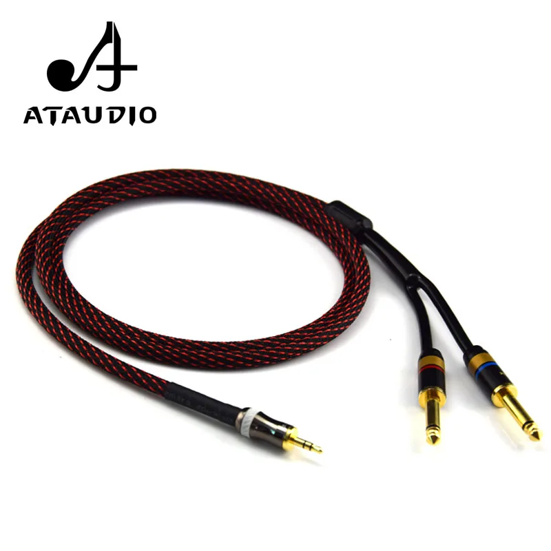 Кабель ATAUDIO Hifi из чистой меди 3 5 мм на двойной 6 высокопроизводительный кабель aux 35