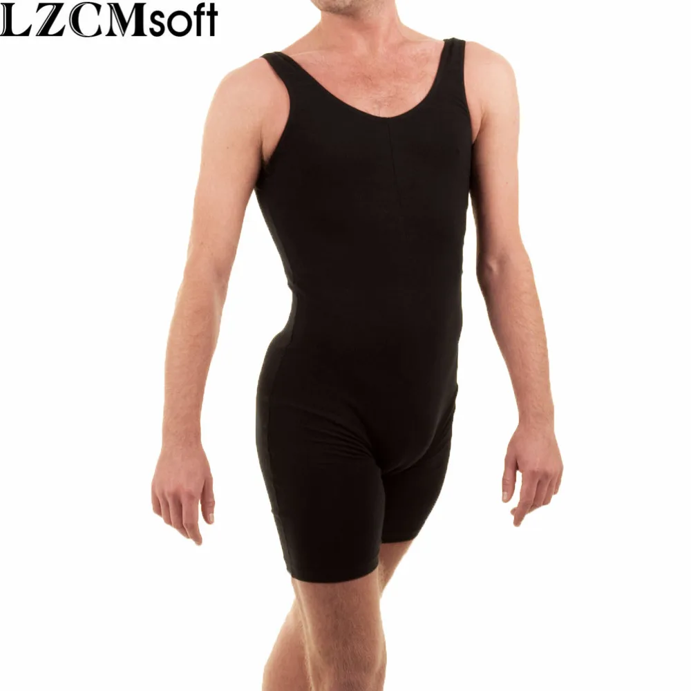 LZCMsoft мужские базовые черные гимнастические костюмы для гимнастики из спандекса
