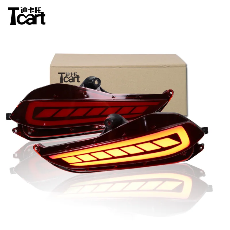 Tcart 2PCS Multi-functions Car LED Rear Fog Lamp Brake Light Rear Bumper Decoration Lamp For Toyota Yaris 2017 2018
Tcart 2PCS Multi-functions Car LED Rear Fog Lamp Brake Light Rear Bumper Decoration Lamp For Toyota Yaris 2017 2018