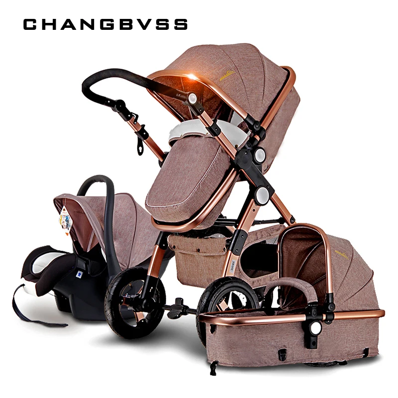 

Four Colors High Security Baby Pram Pushchairs,Mommy Travel Baby Carriage,3C Portable Folding Baby Stroller 3 in 1,bebek arabasi